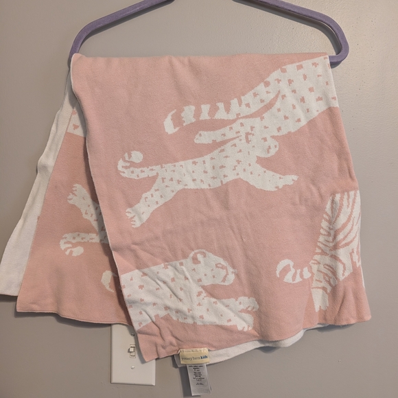 Pottery Barn Kids Pink and Cream Blanket - Picture 2 of 4